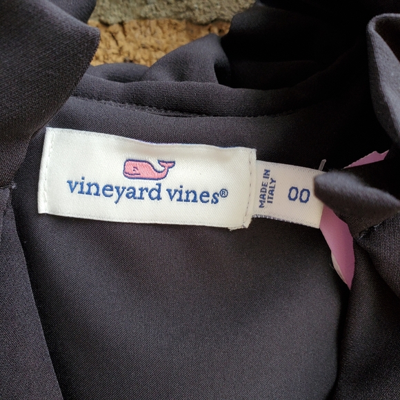 Vineyard Vines black ruffle collar dress | Size 00 - Picture 4 of 4